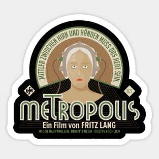 Metropolis Revived: Tribute to Fritz Lang's Cinematic Masterpiece Sticker